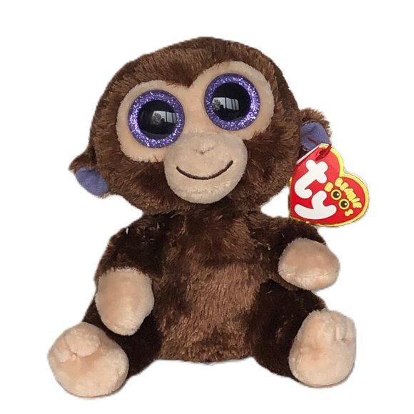 Ty New w/ Tag Beanie Boos Coconut The Monkey 6" - Picture 1 of 12